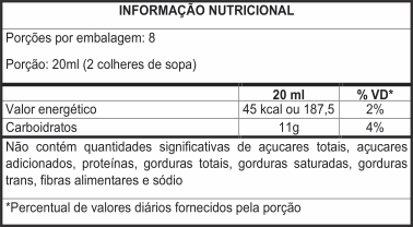 Informação Nutricional - XAROPE KIDS